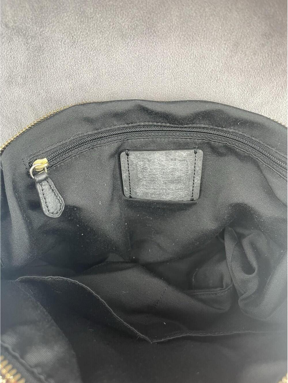 Coach Kelsey Black Pebbled Leather Crossbody Satchel Tote Bag Shoulder Purse - Picture 8 of 13